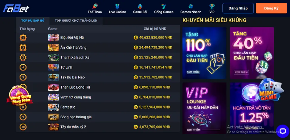 Hình ảnh các tính năng nổi bật của game Bắn Cá f68
